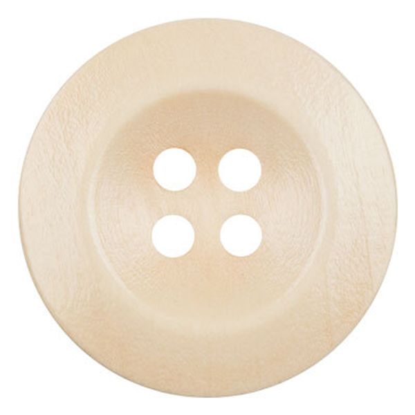 Пуговицы 4 прокола дерево 25 мм, 24 шт, №277 бежевый, Blitz DRN 0067