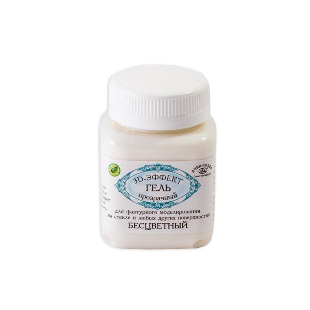 Гель 3D-эффект 90 мл, бесцветный, К3502 Аква-колор