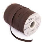 Косая бейка хлопковая 15 мм / 132±1 метра, 118 т.коричневый, Blitz BKE-15C