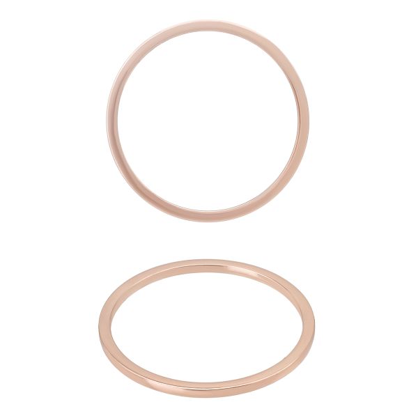 Кольцо литое металл in ⌀40 мм (46 мм внешн.), золото цв.02, 10 шт