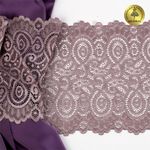 Кружево бельевое эластичное 180 мм / 3 метра, TBY.L1351, цв.620 морской туман