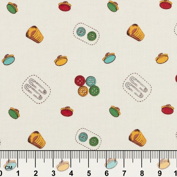 Ткань для пэчворка Peppy Век моды, отрез 50х55 см, 146 г/м², ВМ-12 бежевый, Peppy