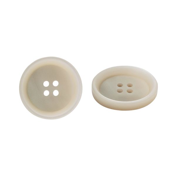 Пуговица 4 прокола 40L = 25 мм, пластик, col.C бежевый, CN2868, 36 шт
