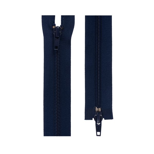 Молния спираль (витая) Т7 (7 мм) 2 зам., разъем., 100 см, 220 синий, G1052 Gamma, 10 шт