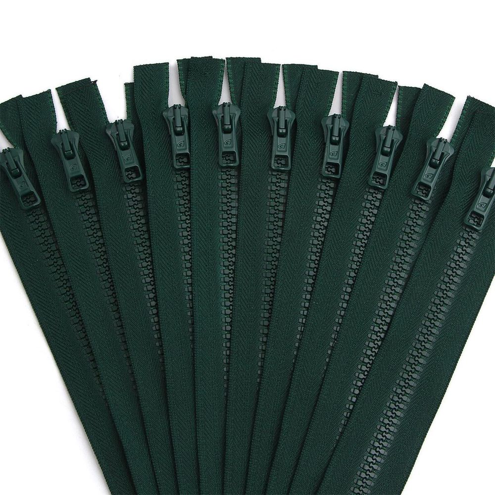 Молния трактор Arta Т6 (6 мм) 1 зам., н/раз., 18 см, цв. 054 т.зеленый, уп.10 шт