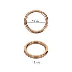 Кольца для купальника металл ⌀10.0 мм, золото, 010E.SW, 100 шт