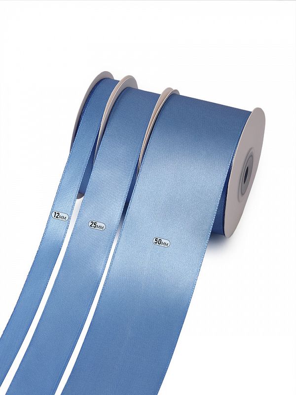 Лента атласная 1-сторонняя 50.0 мм / 22.5±1 метра, 3103 ярк.голубой, Magic4Hobby
