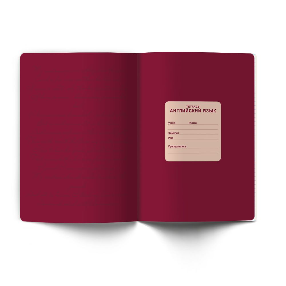 Тетрадь со справочным материалом Лёгким почерком, софт-тач ламинация, A5 48 л. на скобе 65 г/м², белизна 100% 10 шт, клетка, 01836 Лёгким почерком Английский язык, Светоч Т284