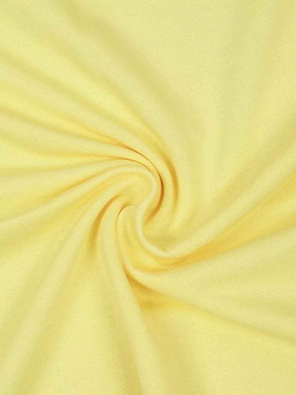 Футер 2х нитка петля Поливискоза стрейч 220г Small French Terry цв.S802 желтый в нарезке 1м