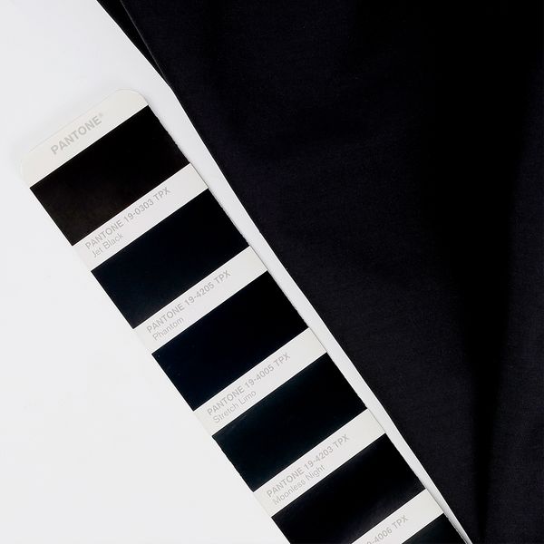 ТиСи (T/C) поплин стрейч 110 г/м², 150 см / 1 метр, TBY.TC.24.1, цв.черный