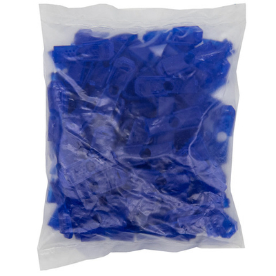 Наконечник для шнура пластик 13х9 мм, ПП, василек, 100 шт