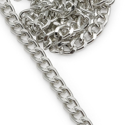 Цепь алюминиевая 8,2х6 мм, 10 м, никель