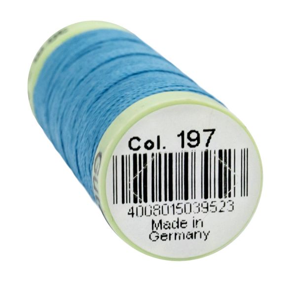 Нитки отделочные Gutermann Top Stitch, 30м, 197 лазурно-голубой, 5 катушек