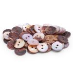 Пуговицы 2 прокола ракушка 16L (9мм) (Purple (фиолетовый)), 50 шт