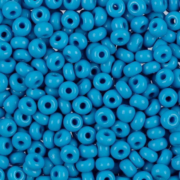 Бисер Preciosa 4/0 (5 мм), 50 г, 63050 т.голубой, 311-19001