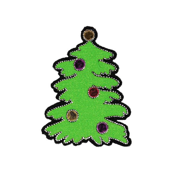 Термоаппликация №4 12 шт, 4-20 елочка 6х4.5 см, Blitz