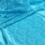Кружево бельевое эластичное 195 мм / 10 м, цв.A2201 яркая бирюза, Kruzhevo