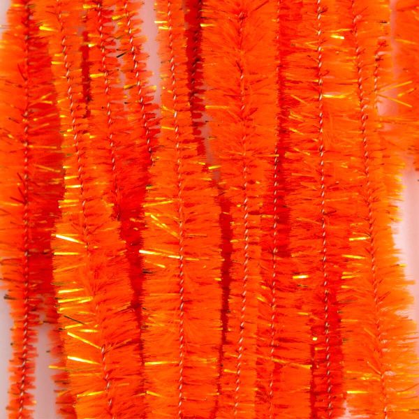Проволока синельная объемная Цветок 12 мм / 300мм, 15 шт, Astra&Craft (B-038 оранжевый)