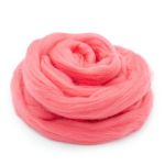 Шерсть для валяния полутонкая 100%, 100 г, цв.351 св.коралл