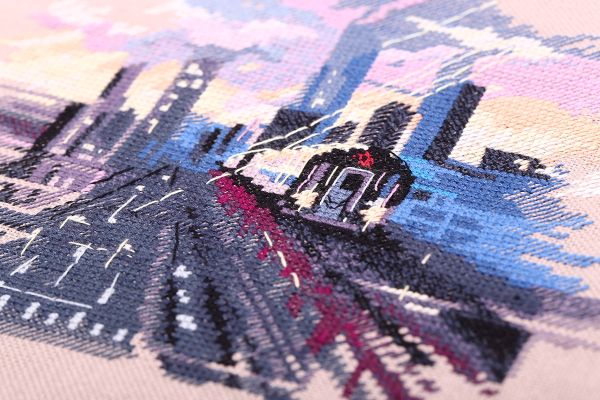 Набор для вышивания нитками Panna, Метро Нью-Йорка, 21,5х16,5 см