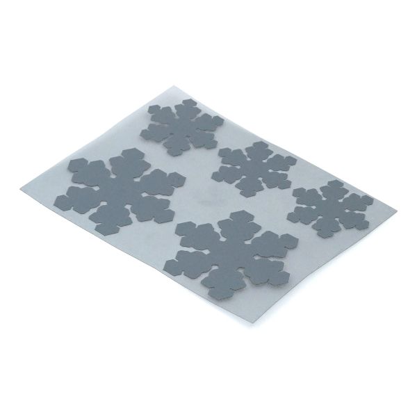 Набор светоотражающих наклеек на одежду Снежинки