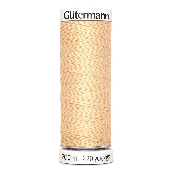 Нитки универсальные Gutermann Sew-all, 200м, 006 кремово-бежевый, 5 катушек