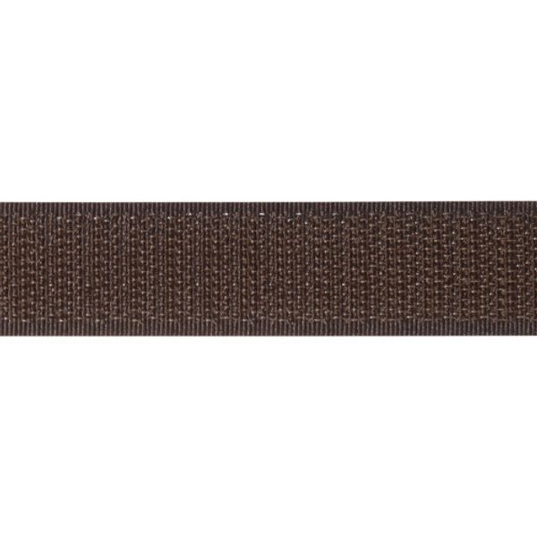 Лента контактная липучка (велкро) пришивная 20 мм / 25 метров, 36 т.коричневый, /крючок/, кач.