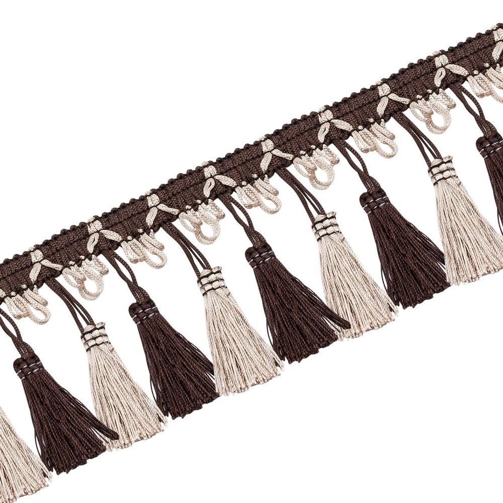 Бахрома отделочная 115.0 мм / 10 метров, с кистями, (195-200), 878