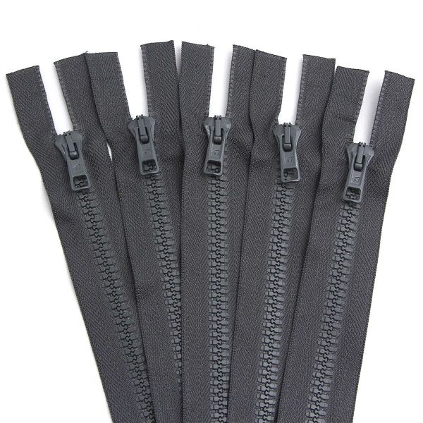 Молния трактор Arta Т6 (6 мм) 2 зам., разъем., 100 см, цв. 123 графит, уп.5 шт