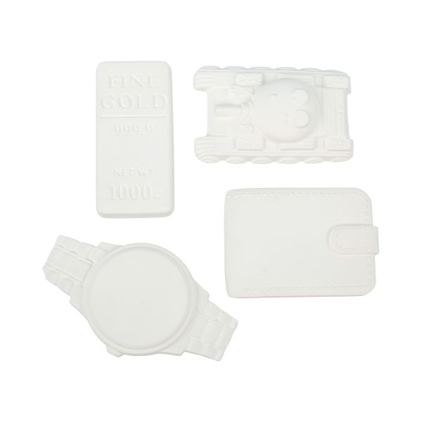 Заготовка из гипса 21х16х2 см, 4 шт, Набор для мальчиков, Love2art ВА-11