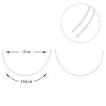 Косточки для бюстгальтера (каркасы) металл 120х196 мм, 100 шт