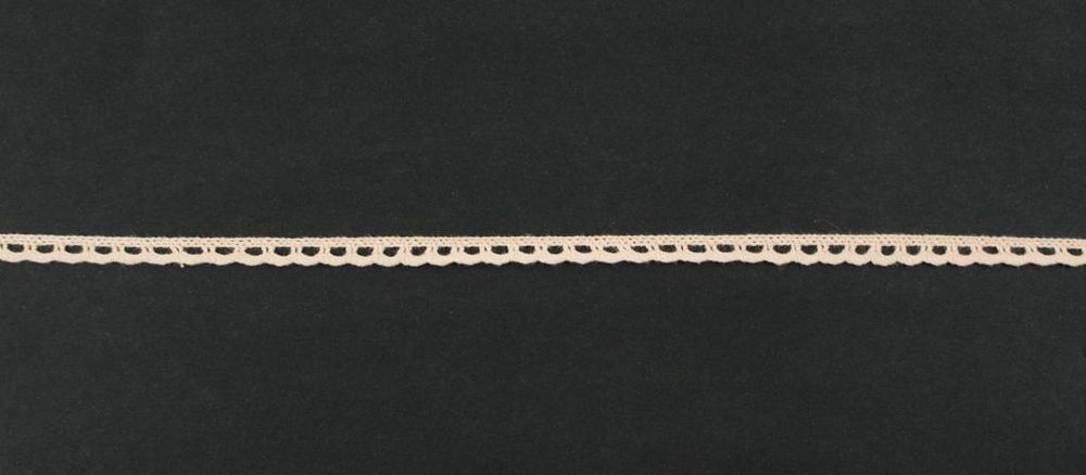 Кружево вязаное (тесьма) 6 мм цв. св.персиковый, AF-010-023, Alfa, 25 м