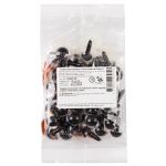 Глаза пластиковые с блестящей вставкой ⌀16 мм, 50 шт, золото, HobbyBe PGSB-16F