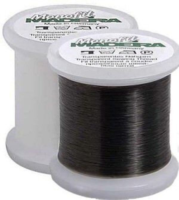 Нитки для потайного шва Madeira Monofil №40, 500 м, цв. черный, 9762, 5 катушек