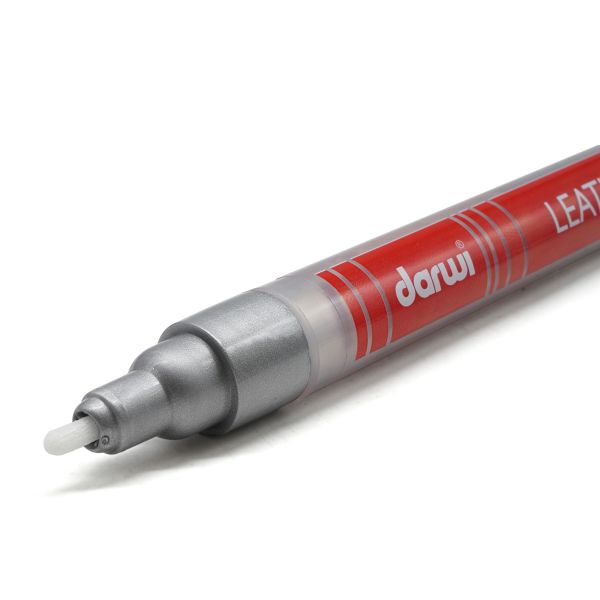 Маркер для кожи Darwi LEATHER, 2 мм (080 серебряный) DA0420013