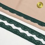 Кружево эластичное (стрейч) 8031 15мм цв.L2063 атлантическая глубина, 50м, Kruzhevo