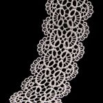 Кружево гипюр (плетёное) 65 мм / 9.14 метров, 571 молочный