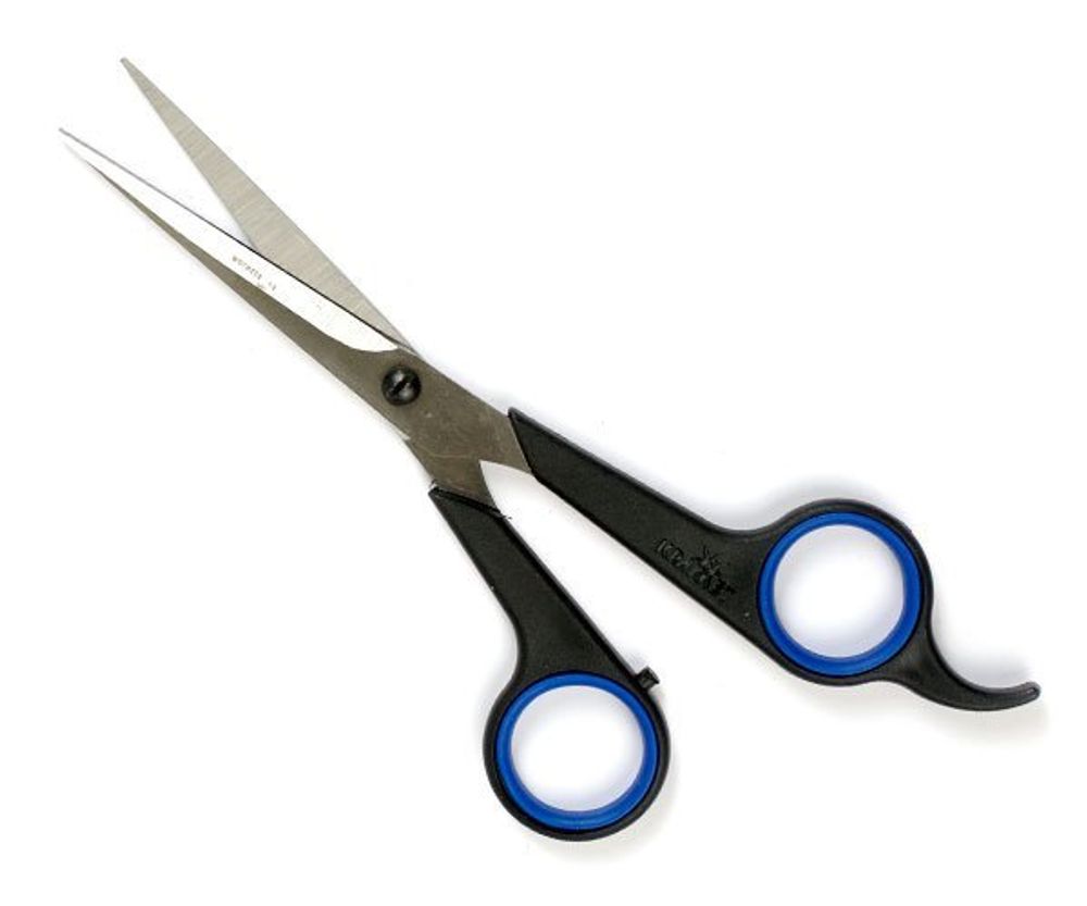 Ножницы парикмахерские с усилителем с комбинированными ручками Крамет (Могилев) Н-087, 160 мм