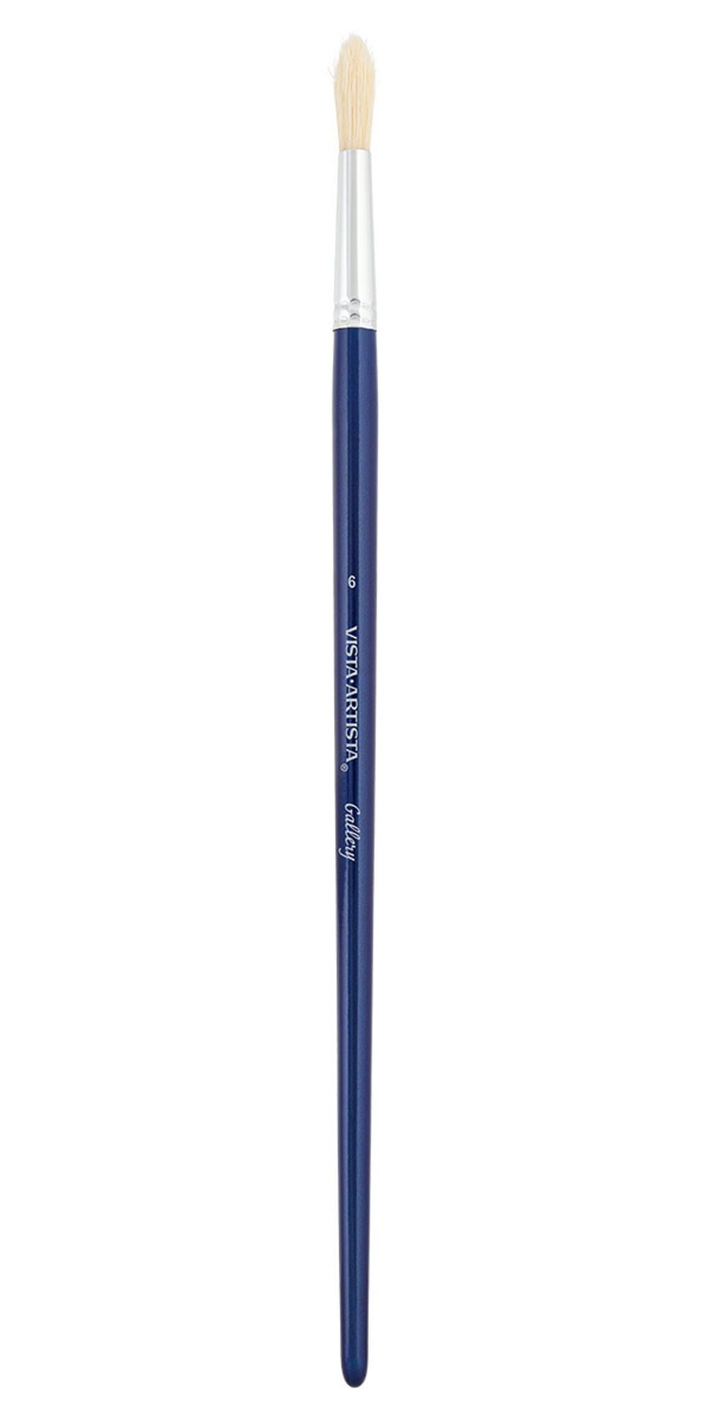 Кисть щетина №06 круглая 5 шт, длинная ручка, 06, Vista-Artista 30011-06