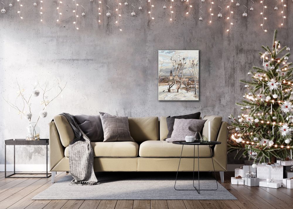 Алмазная (кристальная) мозаика Фрея GTG-ALPD-281, Грачи прилетели. Алексей Саврасов, на подрамнике, 40х50 см