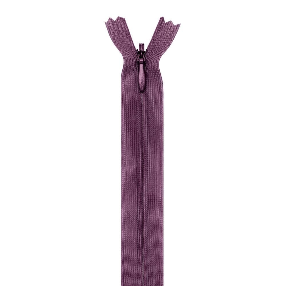 Молния потайная (скрытая) Т3 (3 мм) 1 зам., н/раз., 50 см, грязно-сирен., нейлон, 31325 / 50, 10 шт