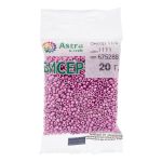 Бисер Astra&Craft 11/0 (2.1 мм), 200 г (10х20 г), цв. 1111 ярко-розовый/металлик