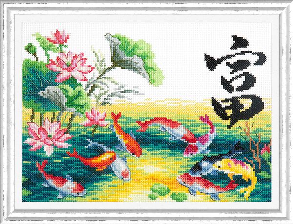 Набор для вышивания нитками Чудесная игла, Богатство 25х18 см