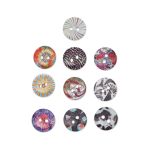 Украшения декоративные пуговицы деревянные Орнаменты №4, 15 мм, 100 шт