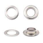 Люверсы металл ⌀_7.3 мм (внутр.), №5, сталь, никель, 100 шт, New Star