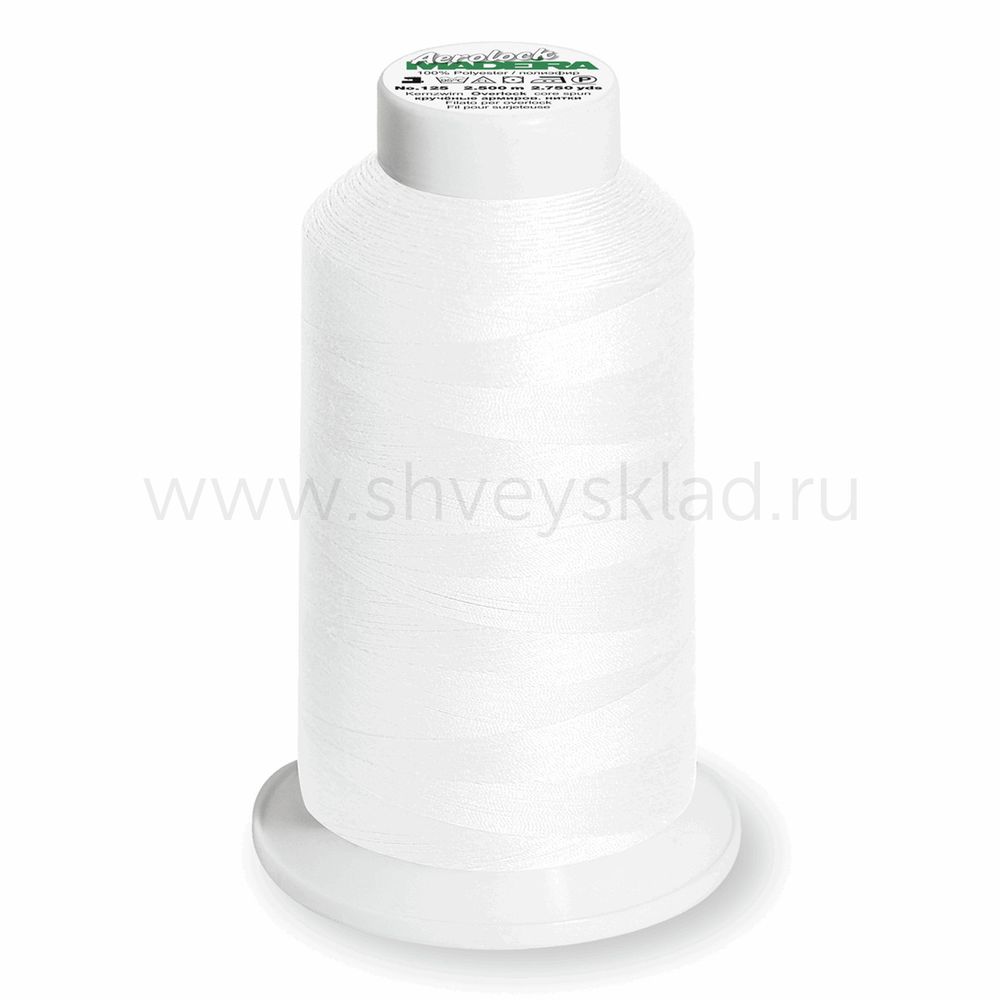Нитки оверлочные Madeira Aerolock №125, 2500 м, цв. 8010, 9128, 1 катушка