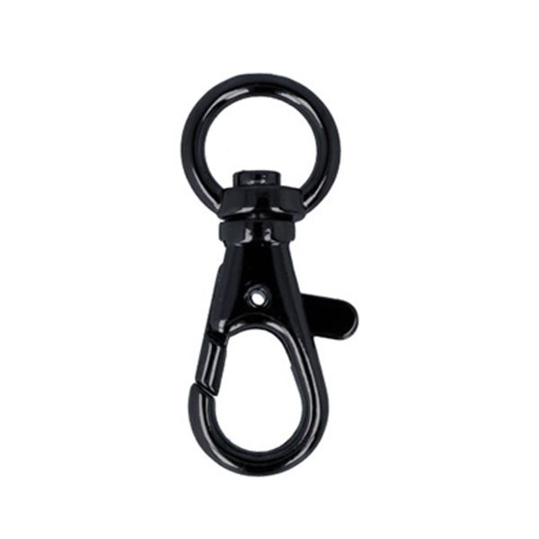 Карабин металл 12.0 мм (42х17 мм), 10 шт, 06 черн.никель, Gamma GH 102/12/10