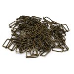 Рамка регулировочная металл 25 мм (29х17 мм, ⌀2 мм), бронза, 100 шт