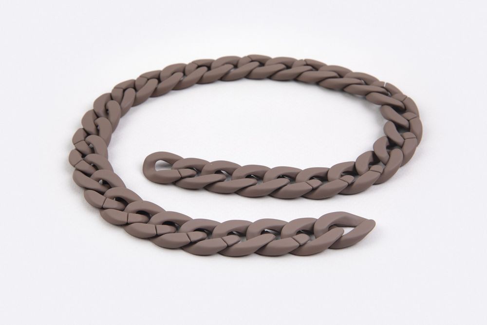 Цепочка для сумки, пластик 60 см, 1 шт, 06 коричневый, Gamma MPE-03