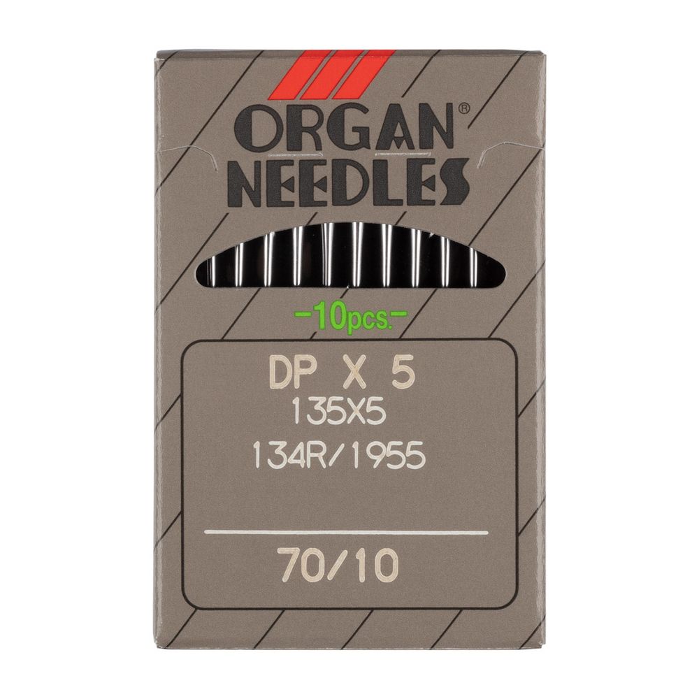 Иглы для промышленных швейных машин Organ DP*134 / DP*5 10 шт, 070